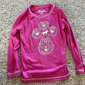4t girls cowgirl hardware long sleeve shirt